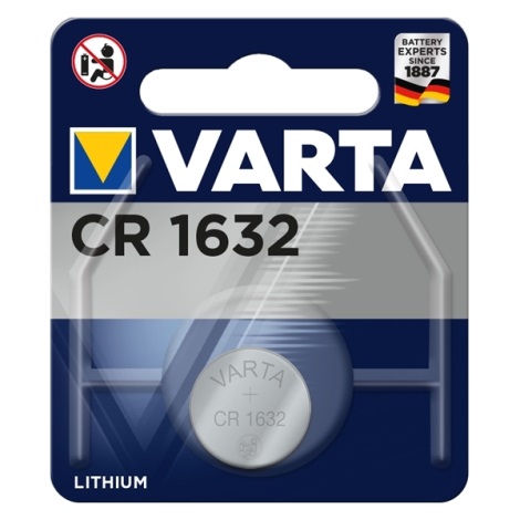 Likken Raffinaderij ontsmettingsmiddel Varta 6632 - 1 st. Lithium batterij CR1632 3V | Lumimania