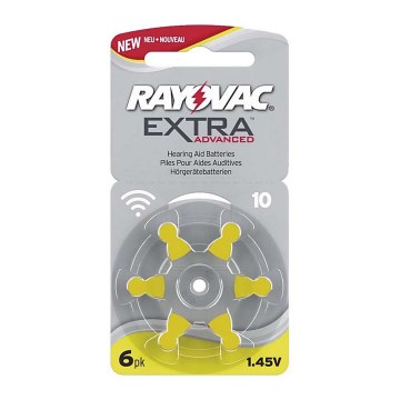 Varta Rayovac 40000 - 6 pc Pile pour appareils auditifs 10 1,45V