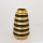 Vase en céramique 25x14 cm doré/noir