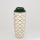 Vase en céramique 31x12,5 cm blanc/doré/vert