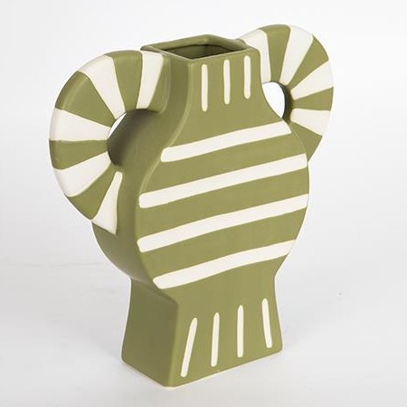 Vase en céramique 32x30,8 cm vert