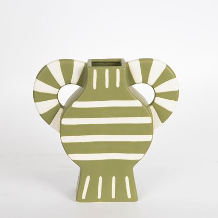 Vase en céramique 32x30,8 cm vert