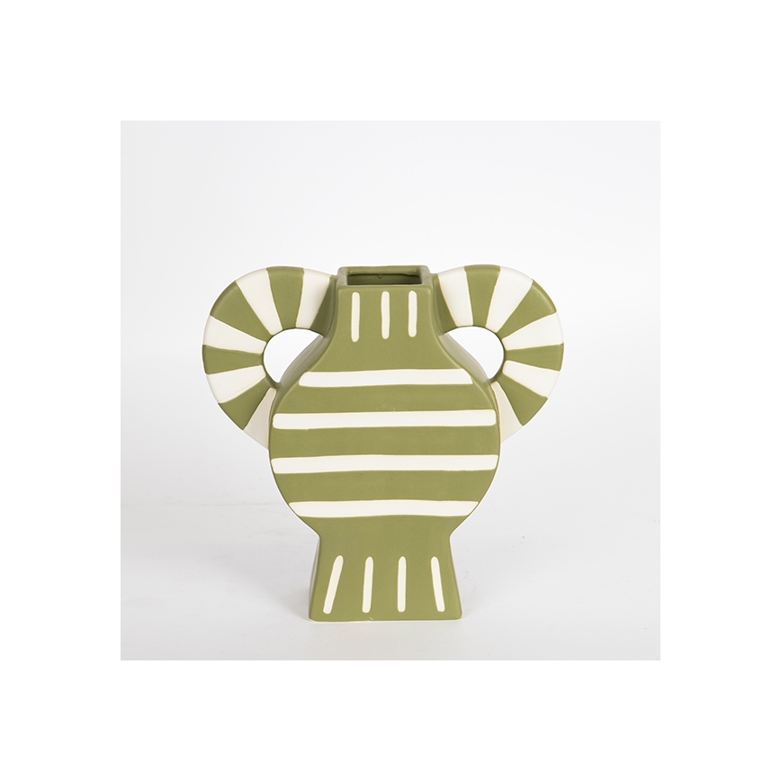 Vase en céramique 32x30,8 cm vert