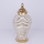 Vase en céramique 42,2x21,1 cm doré/blanc