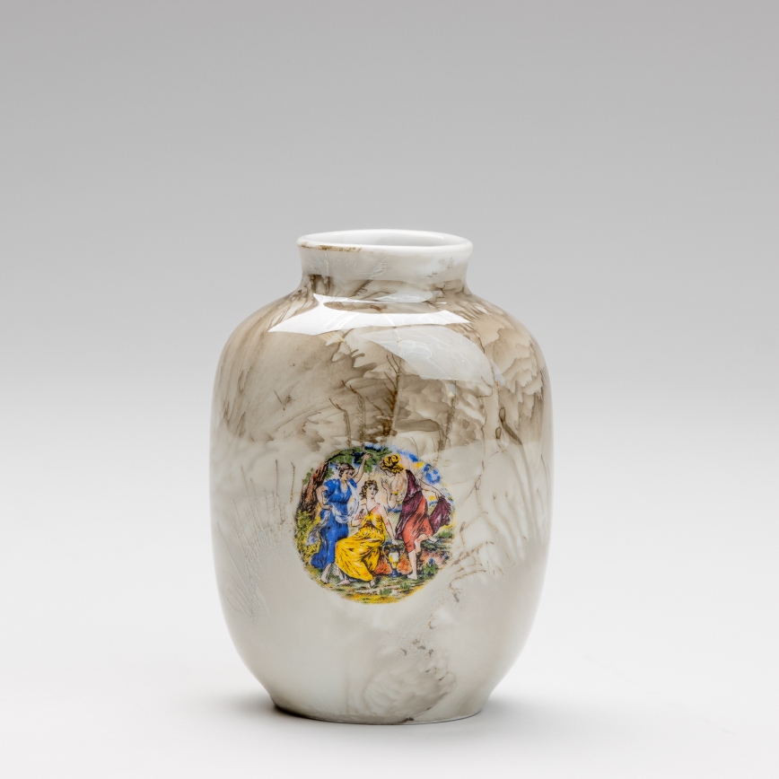 Vase en porcelaine 12,5x9 cm marron graces