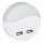 Veilleuse à brancher avec détecteur de crépuscule 2xUSB LED/0,45W/230V 3000K