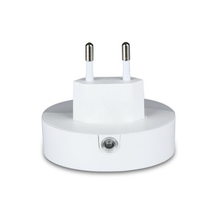 Veilleuse à brancher avec détecteur de crépuscule 2xUSB LED/0,45W/230V 3000K