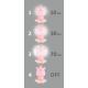 Veilleuse à intensité variable LED enfant  LED/2,5W/230V hippopotame rose