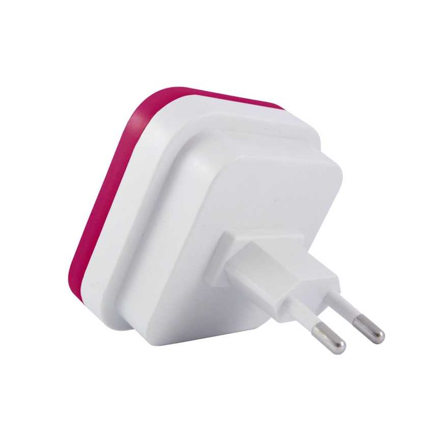 Veilleuse LED avec capteur crépusculaire LED/0,5W/230V rose