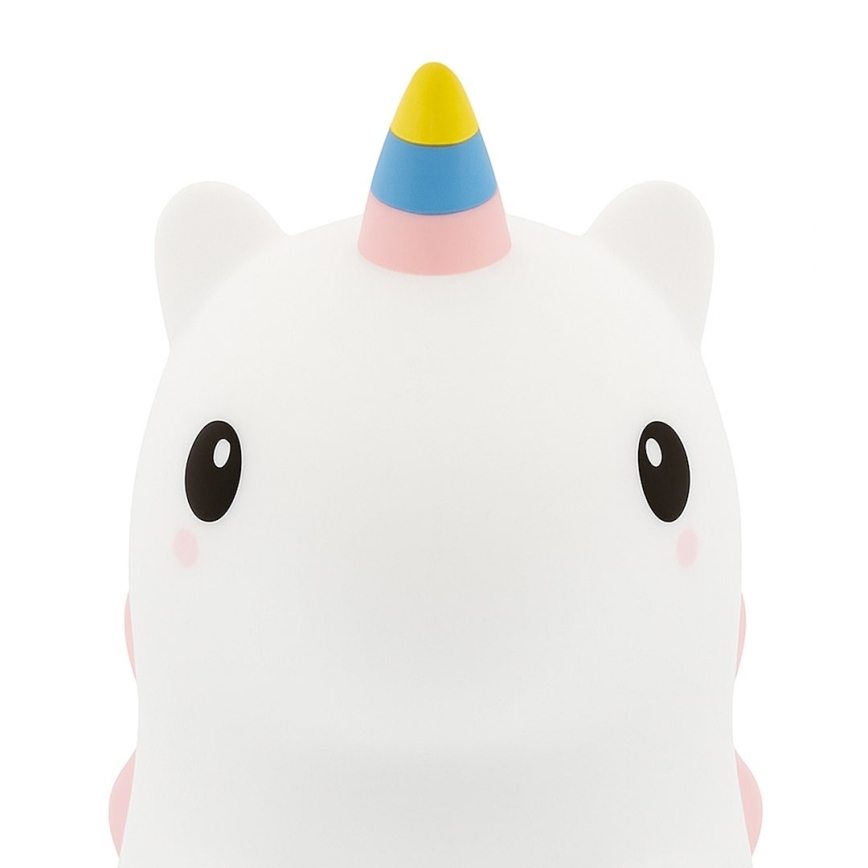 Veilleuse tactile rechargeable à intensité variable LED RGBW pour enfants UNICORN LED/1W/5V 1200 mAh