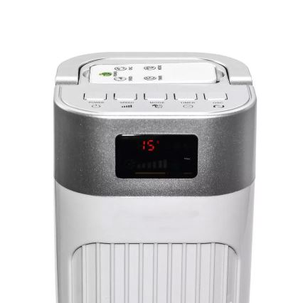 Ventilateur à colonne avec indicateur de température et télécommande 55W/230V