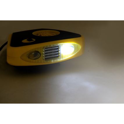 Ventilateur avec chauffage et lumière LED 3en1 158W/12V