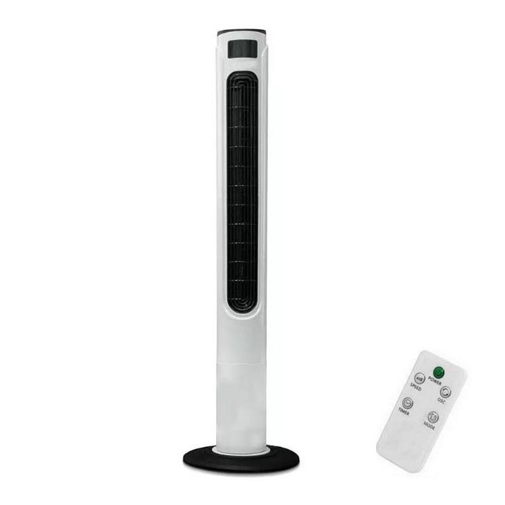 Ventilateur colonne avec indicateur de température et télécommande 55W/230V