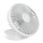 Ventilateur de bureau rechargeable 10W/5V 2400 mAh blanc