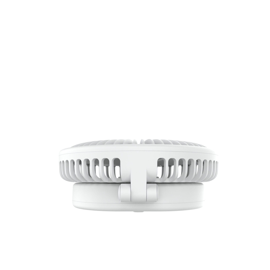 Ventilateur de bureau rechargeable 10W/5V 2400 mAh blanc