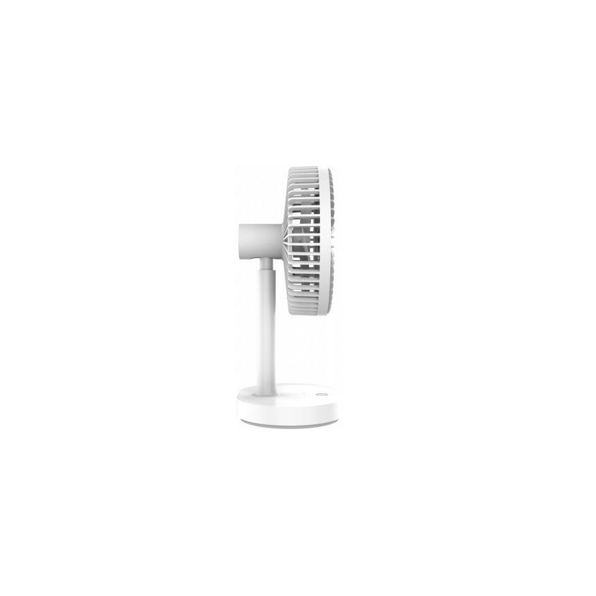 Ventilateur de bureau rechargeable avec lampe LED 3000mA/3,7V USB-C