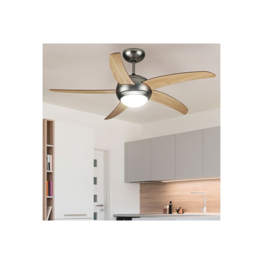 Ventilateur de plafond 2xE27/20W/230V d. 132 cm + Télécommande
