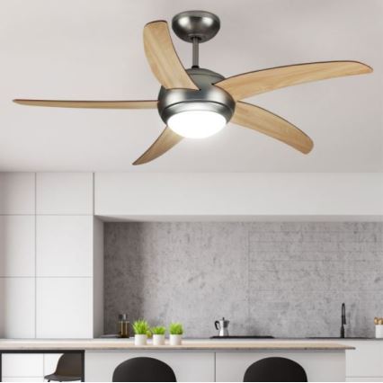 Ventilateur de plafond 2xE27/20W/230V d. 132 cm + Télécommande
