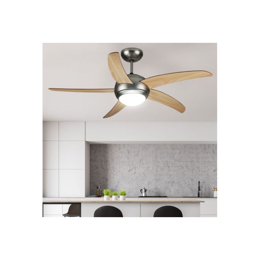 Ventilateur de plafond 2xE27/20W/230V d. 132 cm + Télécommande