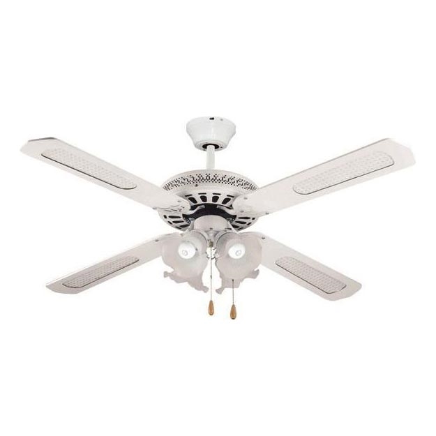 Ventilateur de plafond 4xE27/70W/230V d. 132 cm blanc