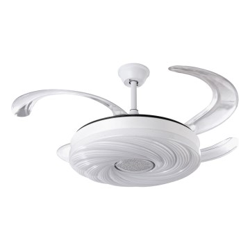 Ventilateur de plafond à intensité variable LED/60W/230V 3000-6000K d. 50 cm blanc + Télécommande