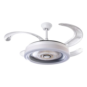 Ventilateur de plafond à intensité variable LED/60W/230V 3000-6000K d. 50 cm blanc + Télécommande