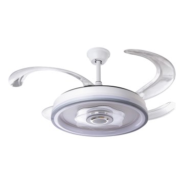 Ventilateur de plafond à intensité variable LED/70W/230V 3000-6000K d. 50 cm blanc + Télécommande