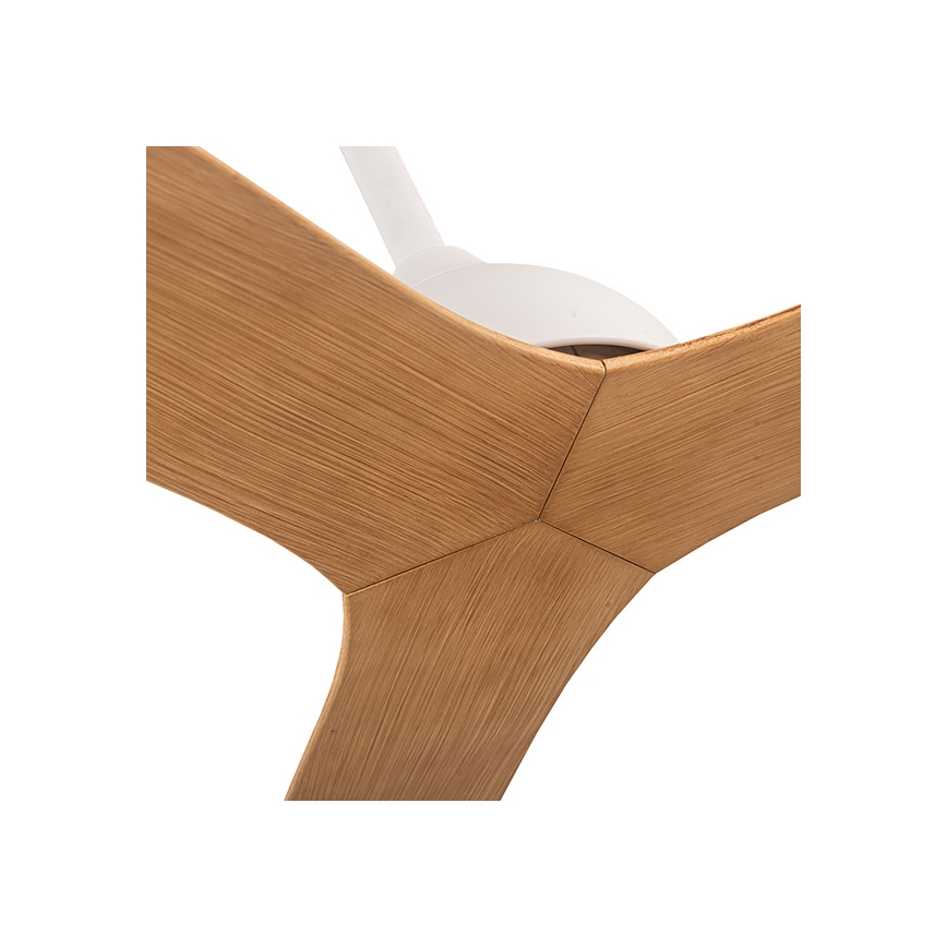 Ventilateur de plafond d. 132 cm beige/blanc + télécommande