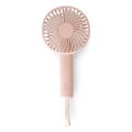 Ventilateur de poche rechargeable 5 W/5 V 1200 mAh rose