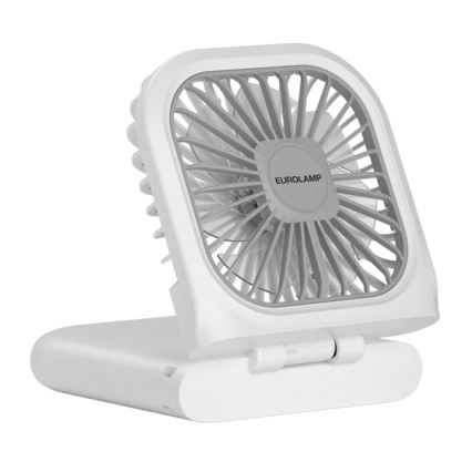 Ventilateur de poche rechargeable 5 W/5 V 2500 mAh blanc