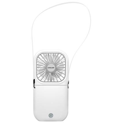 Ventilateur de poche rechargeable 5 W/5 V 2500 mAh blanc