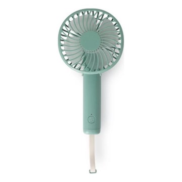 Ventilateur de poche rechargeable 5W/5V 1200 mAh kaki