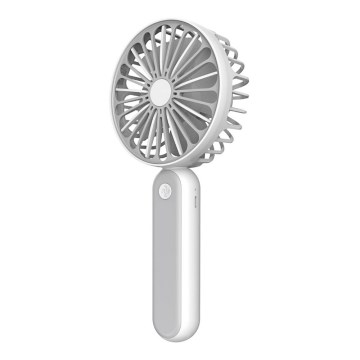Ventilateur de poche USB 1200 mA/3,7V gris/blanc