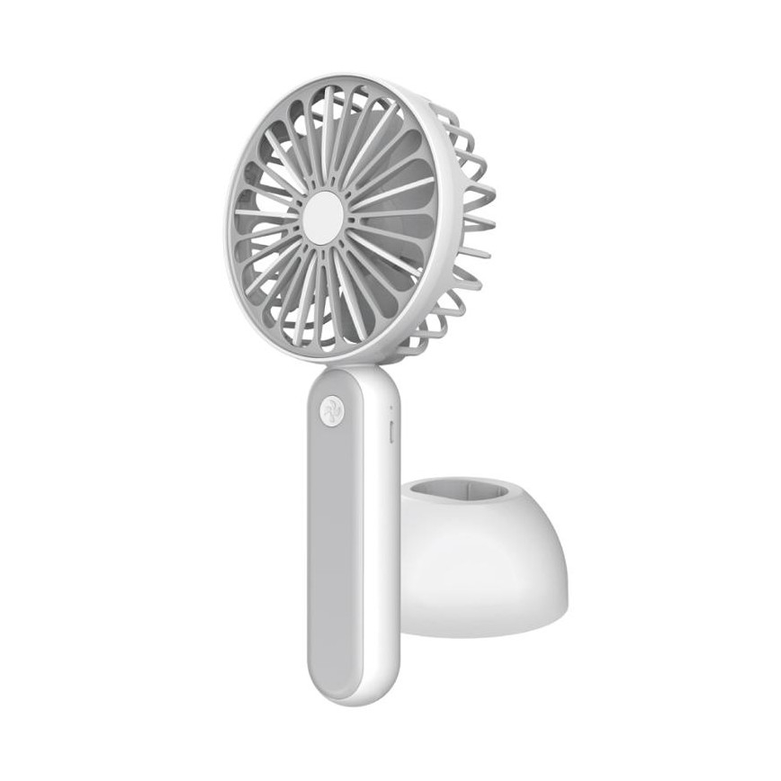 Ventilateur de poche USB 1200 mA/3,7V gris/blanc