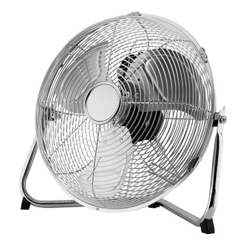 Ventilateur de sol 35 cm, 3 vitesses, chromé, 70W