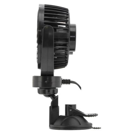 Ventilateur de voiture à ventouse 7W/12V noir