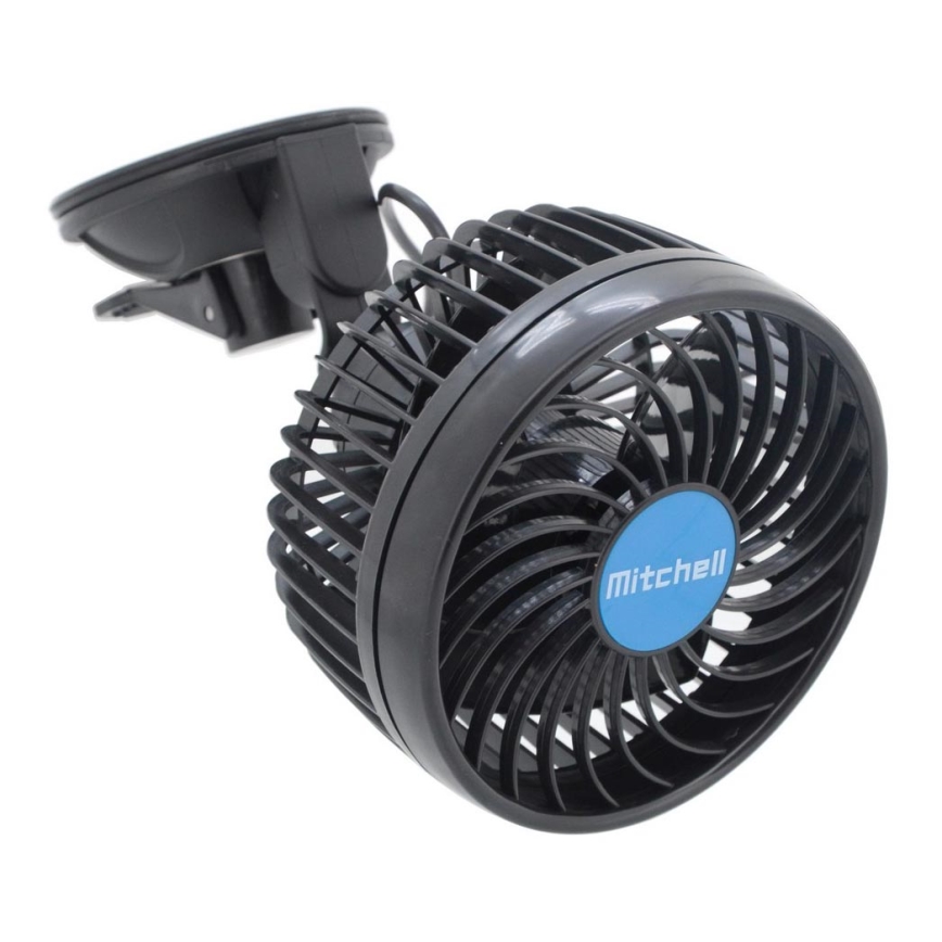 Ventilateur de voiture sur ventouse 4W/12V noir