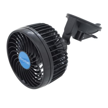 Ventilateur de voiture sur ventouse 4W/12V noir