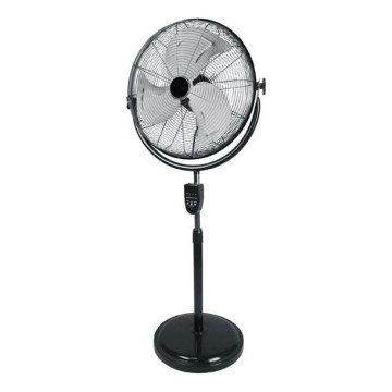 Ventilateur industriel sur pied 100 W / 230 V, 143 cm, noir