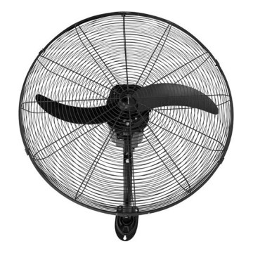Ventilateur mural 115W/230V Ø 66 cm noir + télécommande