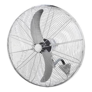 Ventilateur mural 180W/230V Ø 66 cm argenté + télécommande