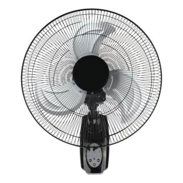 Ventilateur mural 90 W/230 V Ø 50 cm noir