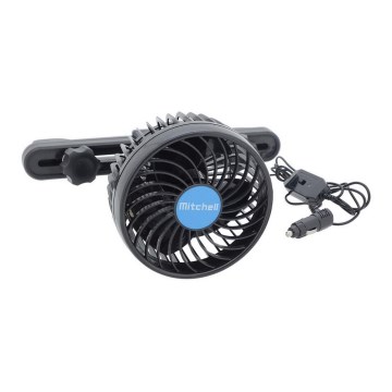 Ventilateur pour tableau de bord de voiture 4W/12V noir