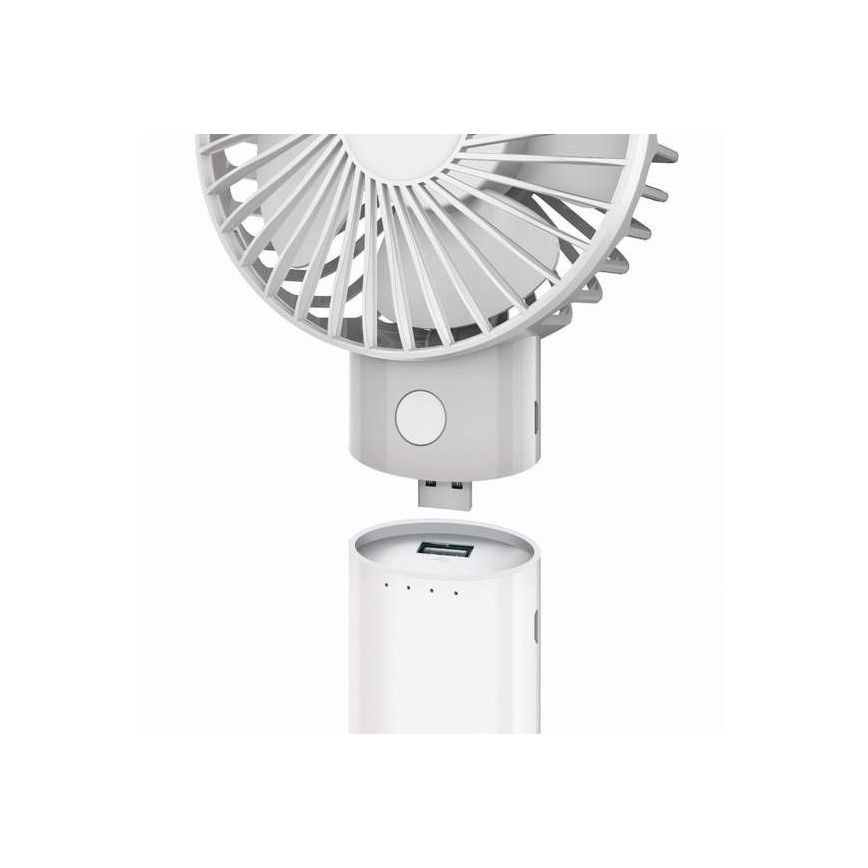 Ventilateur rechargeable avec batterie portative 4000 mAh/3,7V microUSB