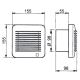 Ventilateur salle de bain EDM-100 17W/230V IP44