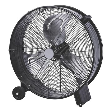Ventilateur sur pied 180W/230V Ø 60 cm noir