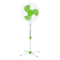 Ventilateur sur pied 60 W/230 V, hauteur 125 cm — blanc/vert