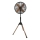 Ventilateur sur pied 60W/230V 133 cm noir/cuivré + télécommande