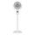 Ventilateur sur pied LED rechargeable avec éclairage LED/4,8W/5V USB 7200 mAh, blanc + télécommande