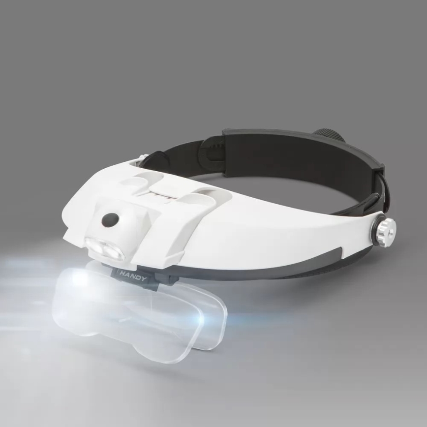 Vergrootglas voor het Voorhoofd met LED Verlichting 3xAAA + lenzen set
